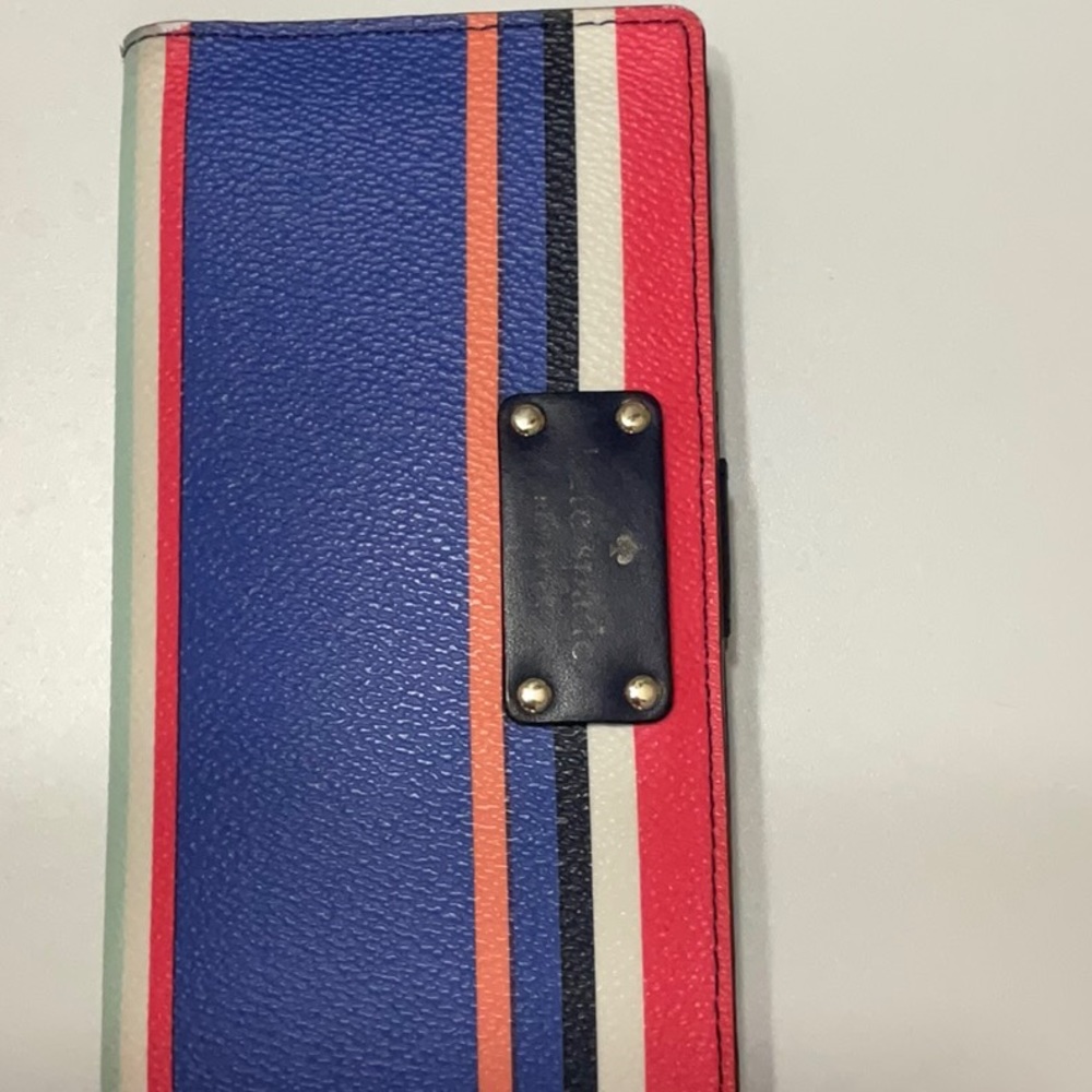 Kate Spade Wellesley Hannah Tropical Stripe Bay Crossbody and matching wallet - Picture 2 of 8